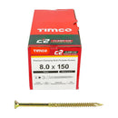 TIMCO C2 Clamp-Fix Multi-Purpose Premium Countersunk Gold Woodscrews-22