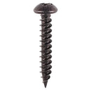 TIMCO Twin-Threaded Round Head Black Woodscrews-15