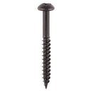 TIMCO Twin-Threaded Round Head Black Woodscrews-1
