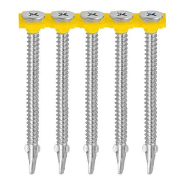 TIMCO Collated Self-Drilling Wing-Tip Steel to Timber Light Section Exterior Silver Screws - 0
