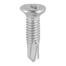 TIMCO Window Fabrication Screws Countersunk Facet PH Metric Thread Self-Drilling Point Martensitic Stainless Steel & Silver Organic-1