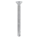 TIMCO Window Fabrication Screws Countersunk with Ribs PH Self-Tapping Thread Self-Drilling Point Martensitic Stainless Steel & Silver Organic-1