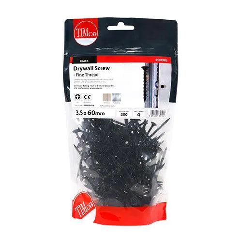 TIMCO Drywall Fine Thread Bugle Head Black Screws
