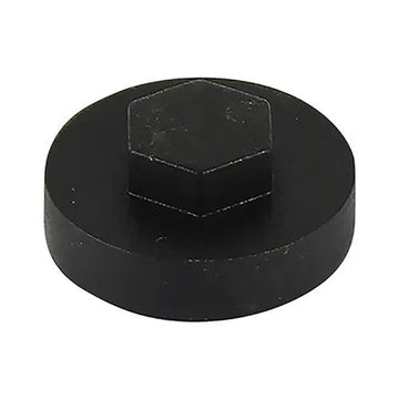 TIMCO Hex Head Cover Caps Black - 0