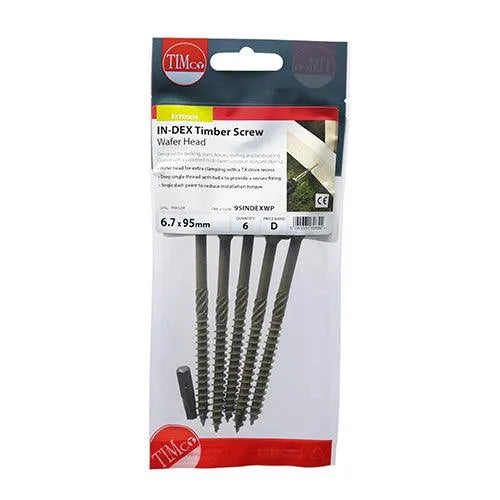 TIMCO Wafer Head Exterior Green Timber Screws - 0