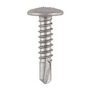 TIMCO Self-Drilling Metal Framing Low Profile Wafer Head Exterior Silver Screws-2