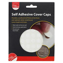 TIMCO Self-Adhesive Screw Cover Caps White Matt-3