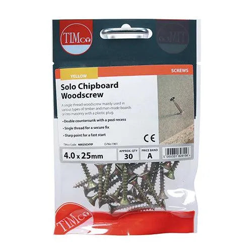 TIMCO Solo Countersunk Gold Woodscrews