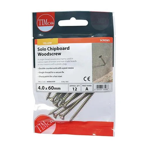 TIMCO Solo Countersunk Gold Woodscrews
