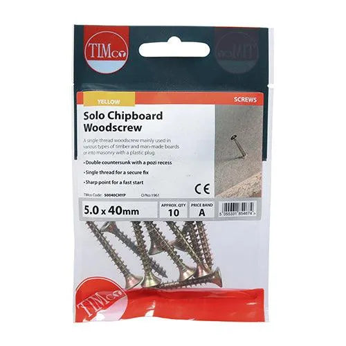 TIMCO Solo Countersunk Gold Woodscrews