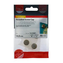 TIMCO Threaded Screw Caps Solid Brass Satin Brass-4