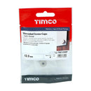 TIMCO Threaded Screw Caps Solid Brass Satin Nickel-5