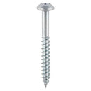TIMCO Twin-Threaded Round Head Silver Woodscrews-15