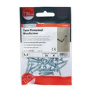 TIMCO Twin-Threaded Countersunk Silver Woodscrews-28