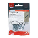 TIMCO Twin-Threaded Countersunk Silver Woodscrews-25