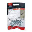 TIMCO Twin-Threaded Countersunk Silver Woodscrews-21