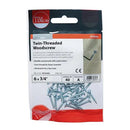 TIMCO Twin-Threaded Countersunk Silver Woodscrews-15
