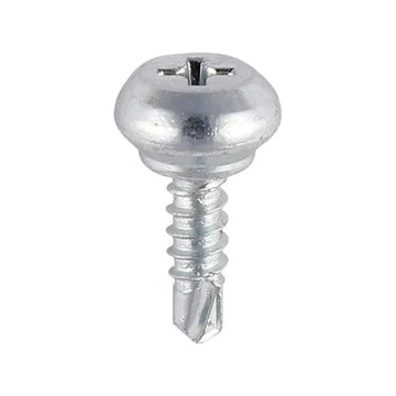 TIMCO Weather Bar Screws Nipple Head PH Self-Tapping Thread Self-Drilling Point Zinc - 0