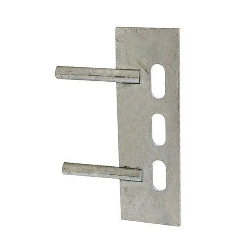 TIMCO Gravel Board Clip Twin Pin - Galvanised (Concrete)