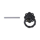 Ring Gate Latch - Plain Black-1