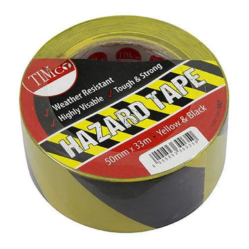Hazard Tape Yellow & Black - 0