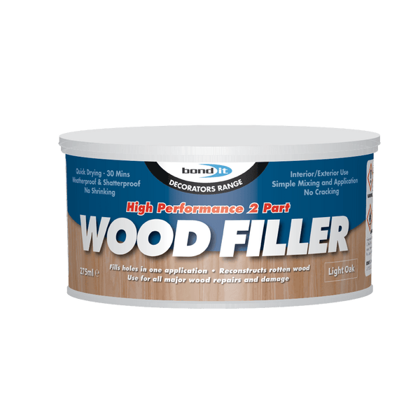 Bond-It Tough and Durable 2 Part Wood Filler for Wood Type Repair