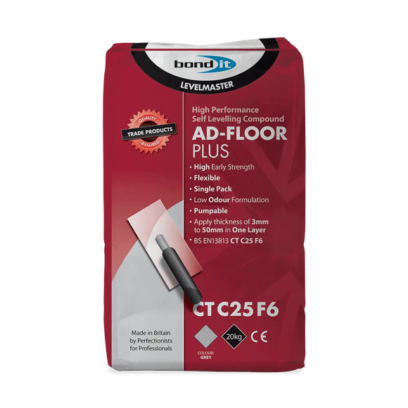 LevelMaster Protein-Free Flexible Cementitious Floor Levelling Compound Bond-It