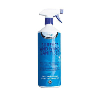 Fast Acting Disinfectant Surface & Hand Sanitiser Trigger Spray - 1L