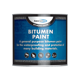 Bitumen Paint for the Waterproofing and Weather Protecting of Steelwork and Concrete Bond-It