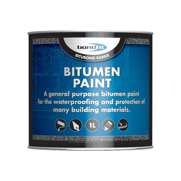 Bitumen Paint for the Waterproofing and Weather Protecting of Steelwork and Concrete Bond-It