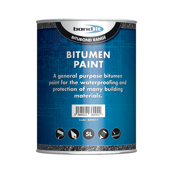 Bitumen Paint for the Waterproofing and Weather Protecting of Steelwork and Concrete Bond-It