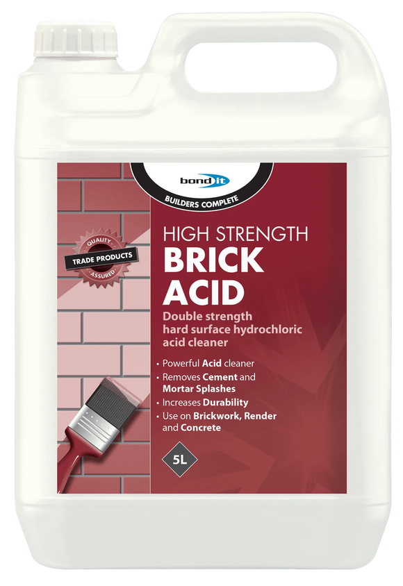 High strength Brick & patio acid cleaner by bondit