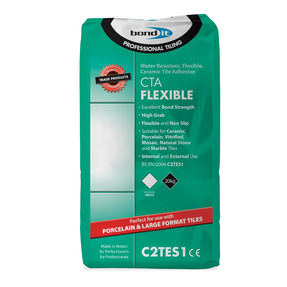 CTA Flexible Tile Adhesive for Fixing Ceramic Floor and Wall Tiles Bond-It