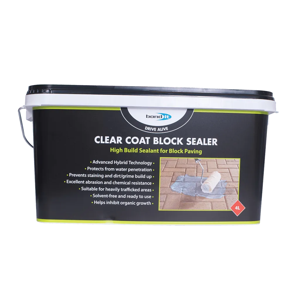 Clear Coat Block Sealer for Block Paving, Paths and Driveways Bond-It