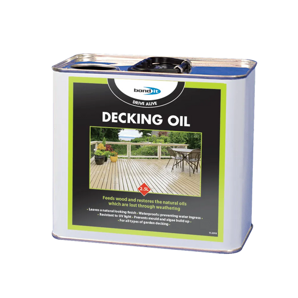 Bond-It Clear Decking Oil for Treating Old and New Decking Boards Bond-It