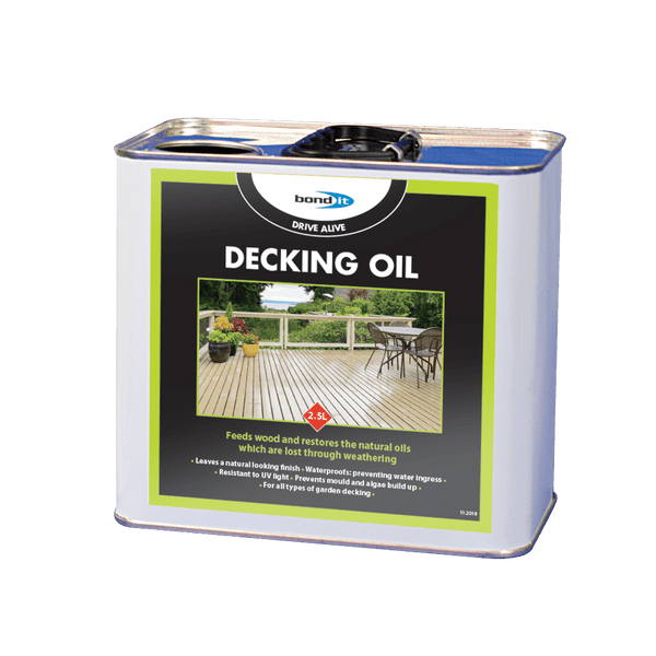 Bond-It Clear Decking Oil for Treating Old and New Decking Boards Bond-It