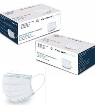 Frontline Disposable Type IIR Surgical Face Masks (50 per box) Frontline