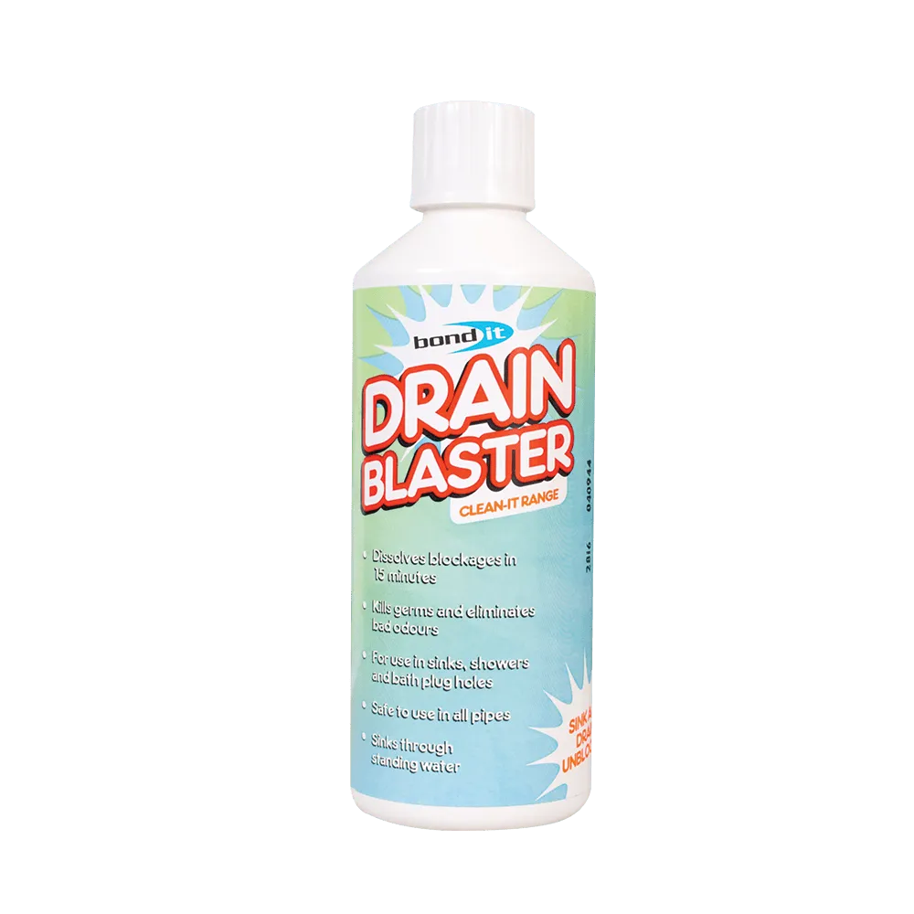 Sodium Hydroxide Drain Blaster for Dissolving Blockages and Bad Odours Bond-It