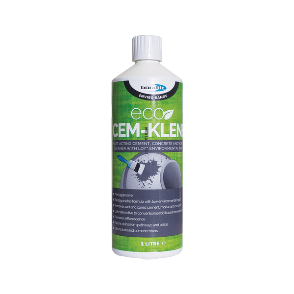 Eco Cem-Klene - A Safer Faster Acting Cement, Concrete and Mortar Cleaner Bond-It