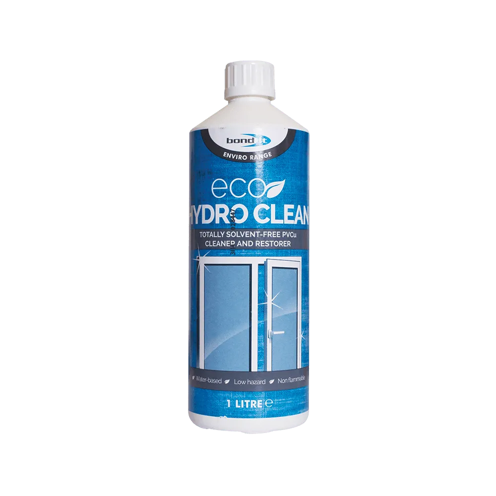 Eco Hydro Water Based Clean Bottle for Cleaning and Restoring PVCu Frames Bond-It