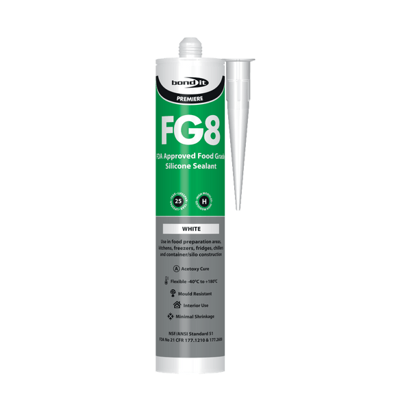 White FG8 Food Grade Silicone - Specially Formulated Sealant
