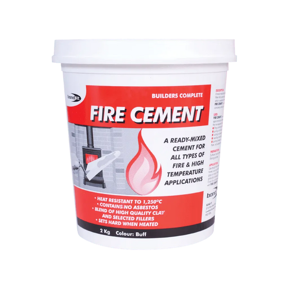 A Thick Heat Resistant Fire Cement with Paste Consistency Bond-It