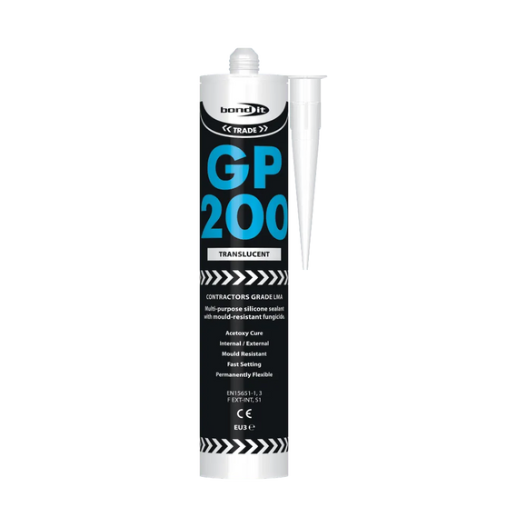 GP200 General Purpose Contractors Grade Acetoxy Silicone Sealant Bond-It