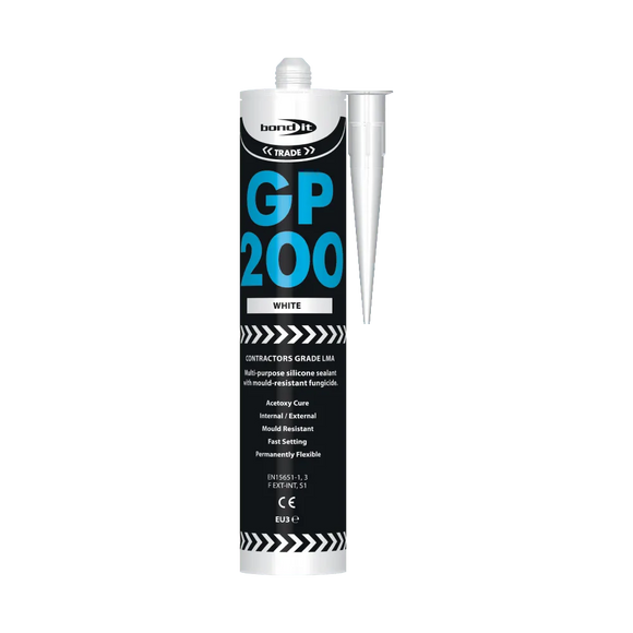 GP200 General Purpose Contractors Grade Acetoxy Silicone Sealant Bond-It