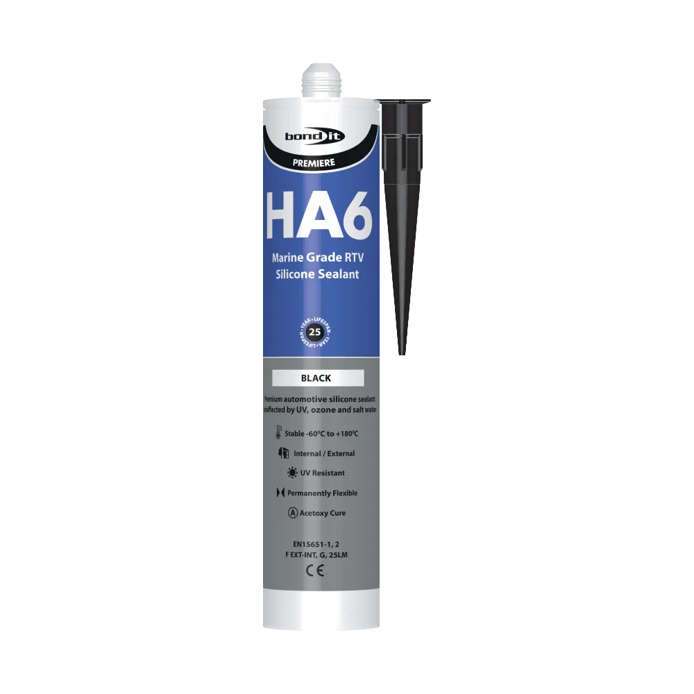 HA6 RTV Non-Shrinking Marine Quality Silicone Sealant Bond-It
