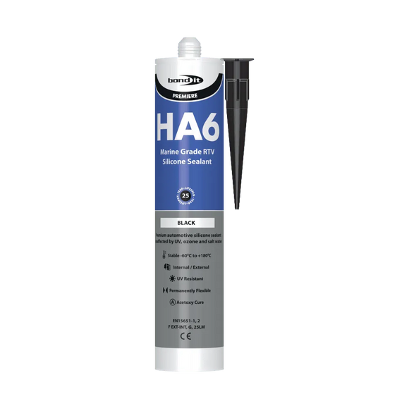 HA6 RTV Non-Shrinking Marine Quality Silicone Sealant Bond-It