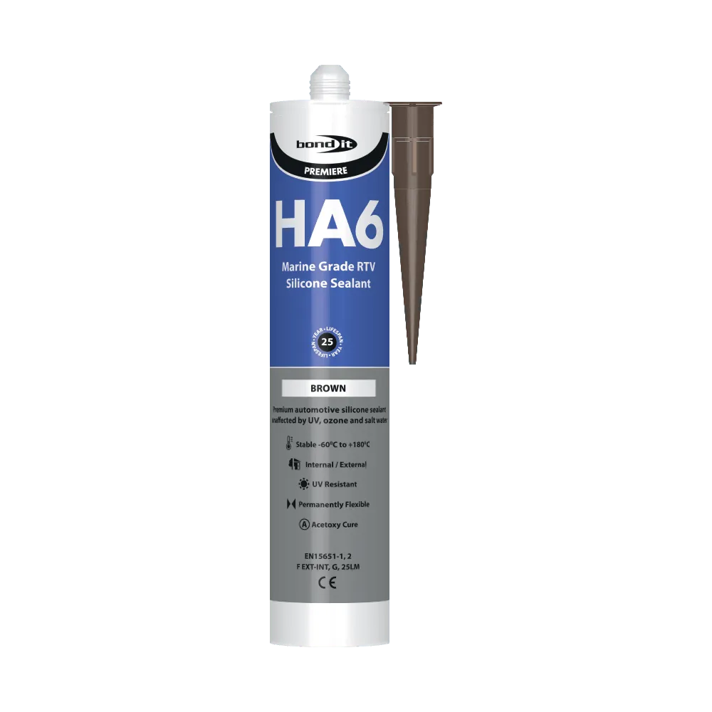 HA6 RTV Non-Shrinking Marine Quality Silicone Sealant Bond-It