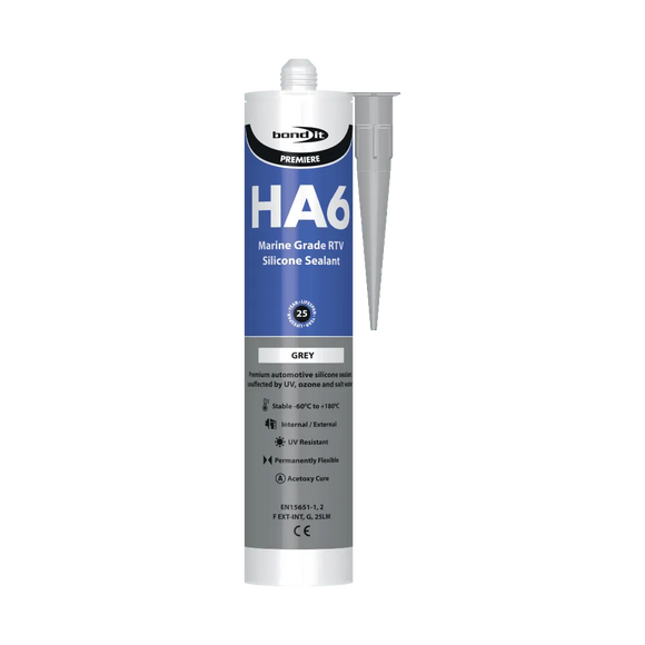 HA6 RTV Non-Shrinking Marine Quality Silicone Sealant Bond-It
