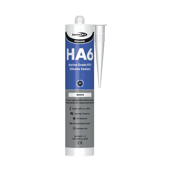 HA6 RTV Non-Shrinking Marine Quality Silicone Sealant Bond-It