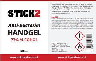 Stick2 Hand Anti Bacterial Sanitiser Gel - 73% Alcohol